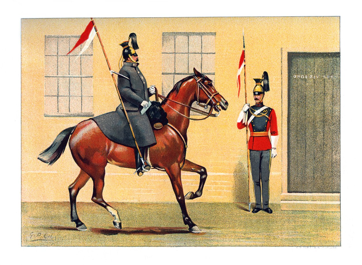 O 16o Queens Lancers, c1890. de Geoffrey Douglas Giles