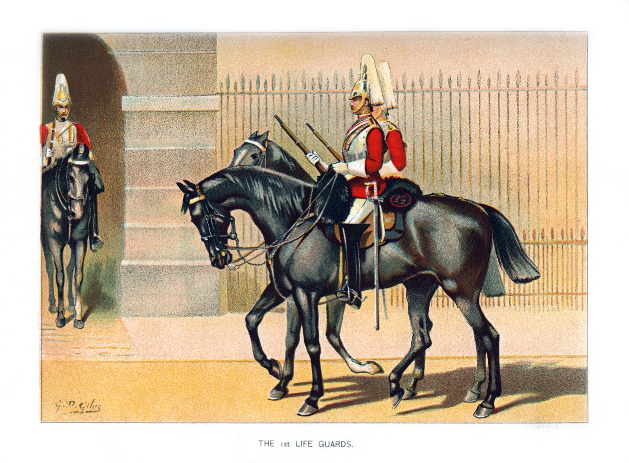 Os primeiros guardas da vida, c1890. de Geoffrey Douglas Giles