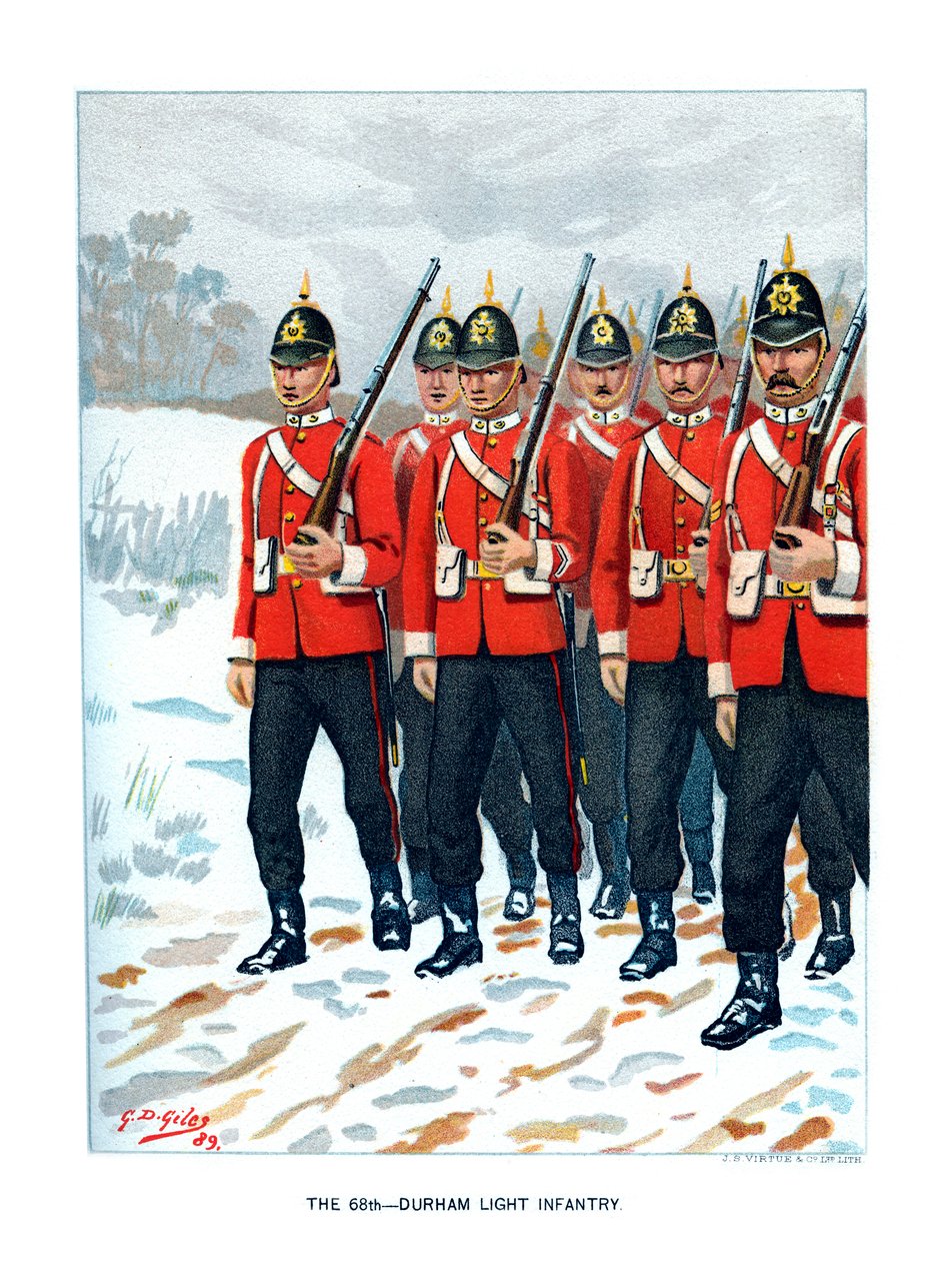 69th Infantaria leve de Durham, c1890. de Geoffrey Douglas Giles