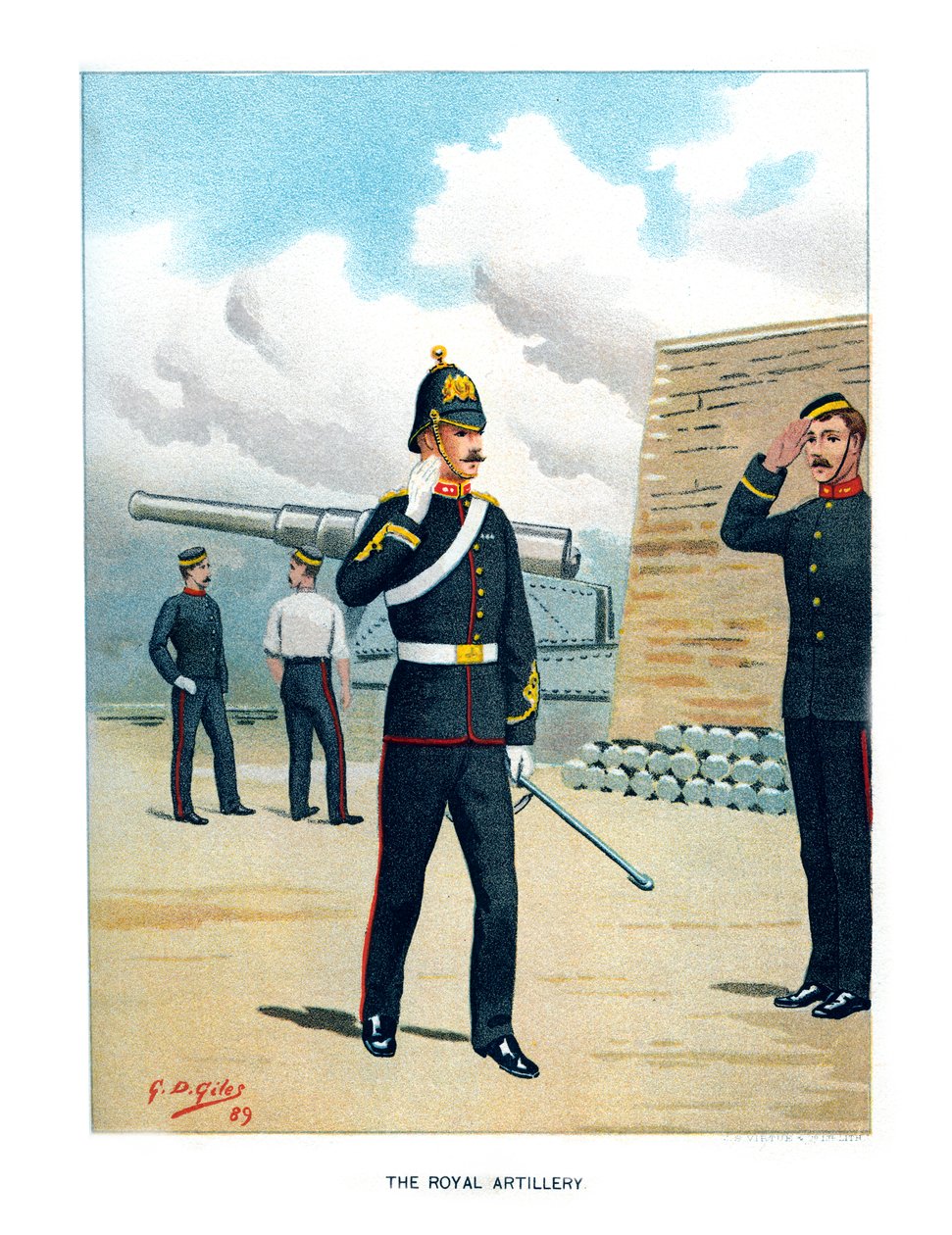 A Artilharia Real, c1890. de Geoffrey Douglas Giles