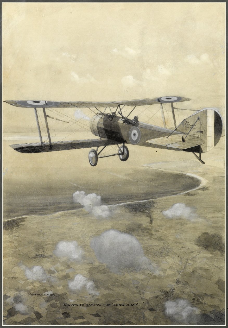 Um Sopwith dando o 