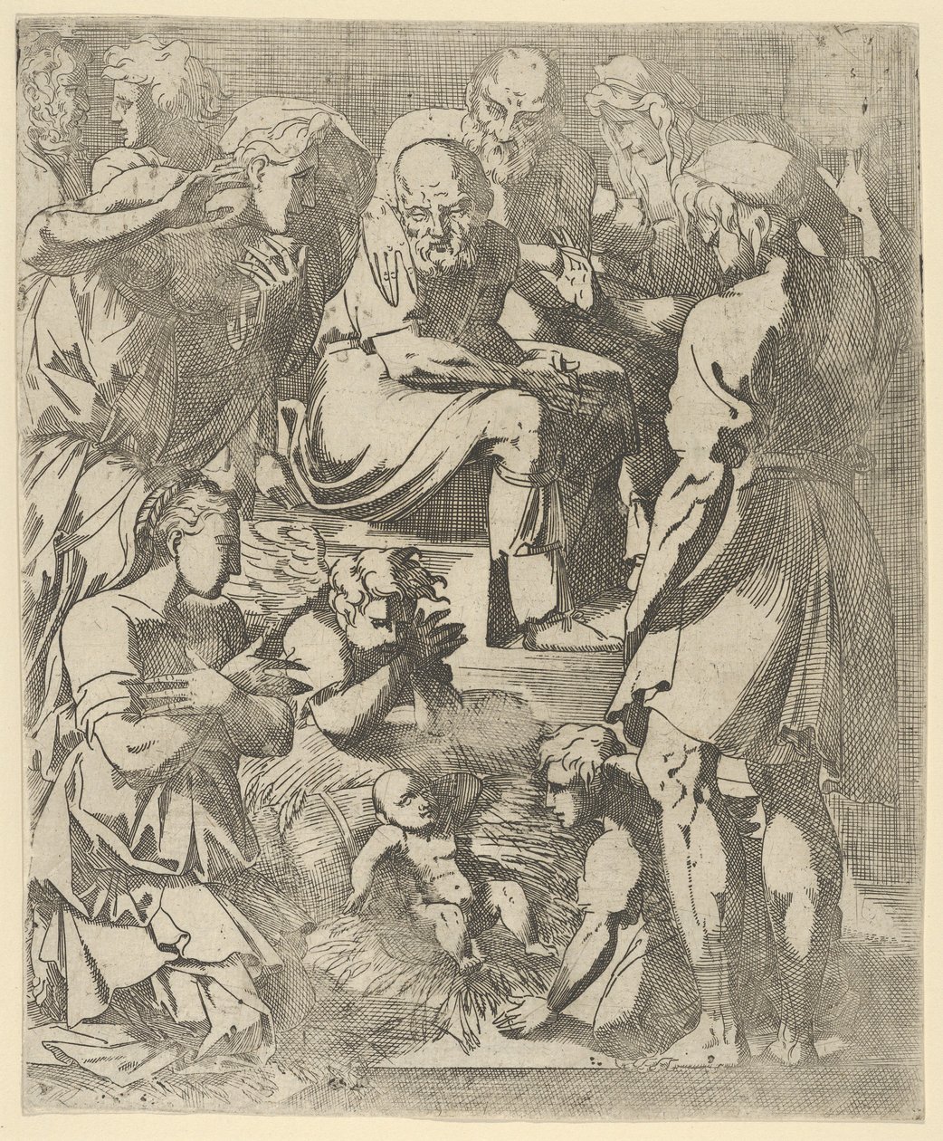 A Natividade, c. 1544-48. de Geoffroy Dumoûtier