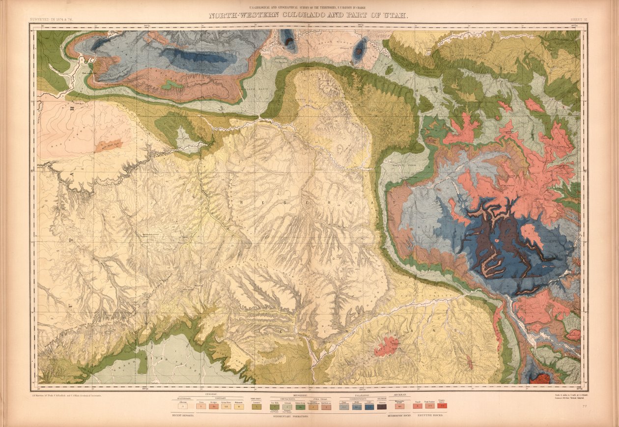 paisagem de Geological And Geographical Survey Of The Territories