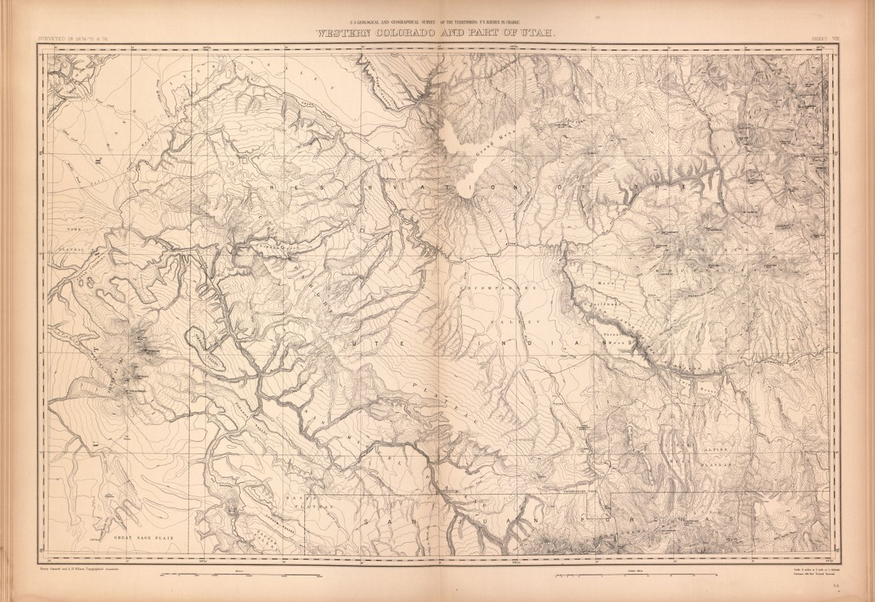 Atlas geológico e geográfico do Colorado e porções do território adjacente, de Geological And Geographical Survey Of The Territories
