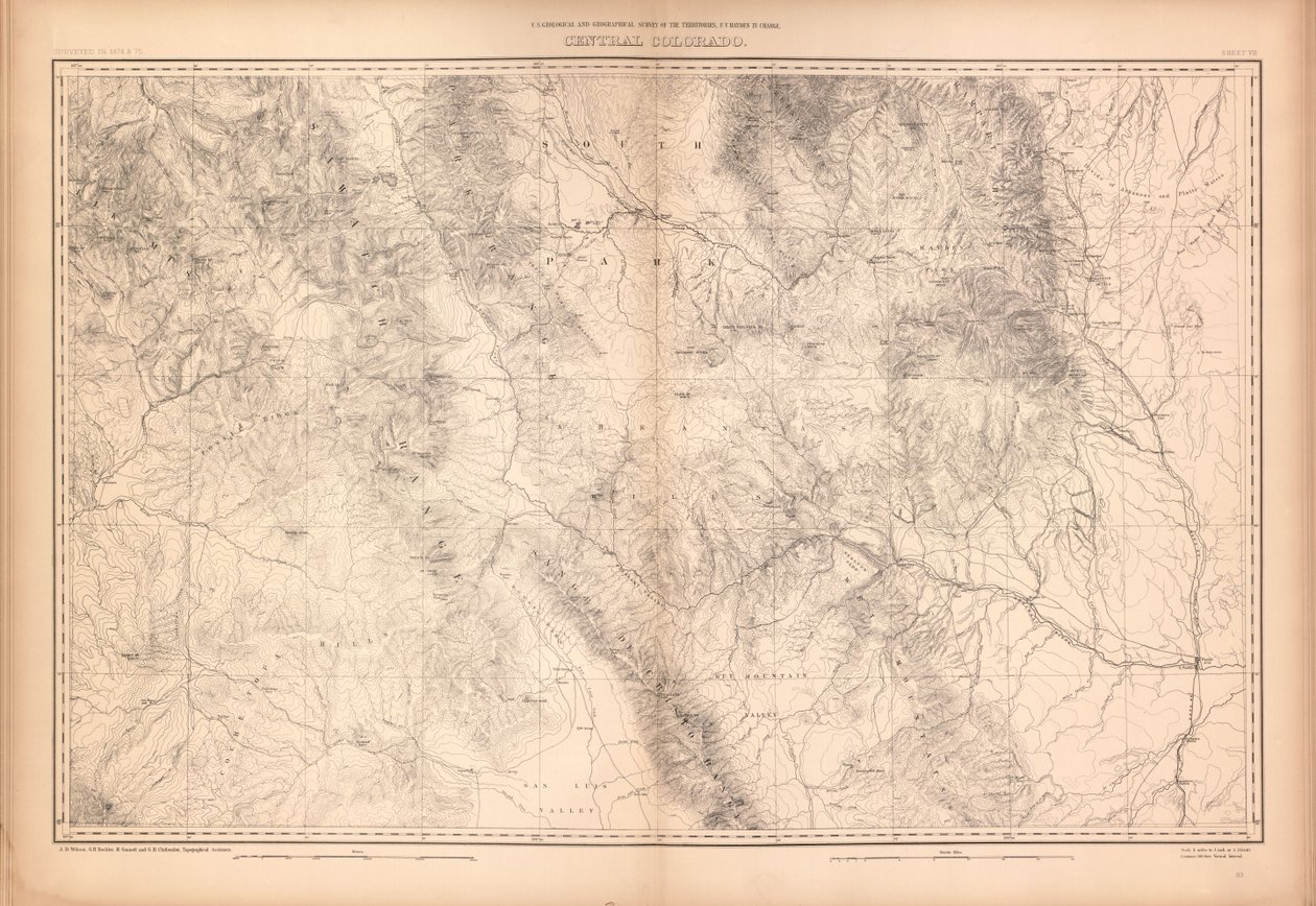 Atlas geológico e geográfico do Colorado e porções do território adjacente de Geological And Geographical Survey Of The Territories