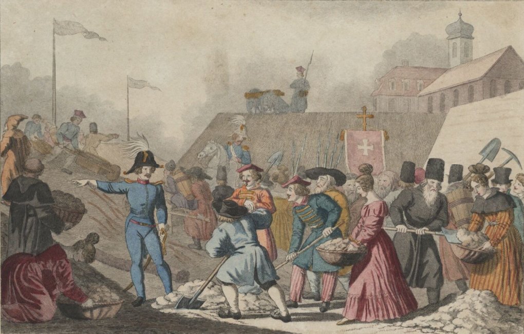 Pólos fortificam Varsóvia, sua capital de Georg Benedikt Wunder