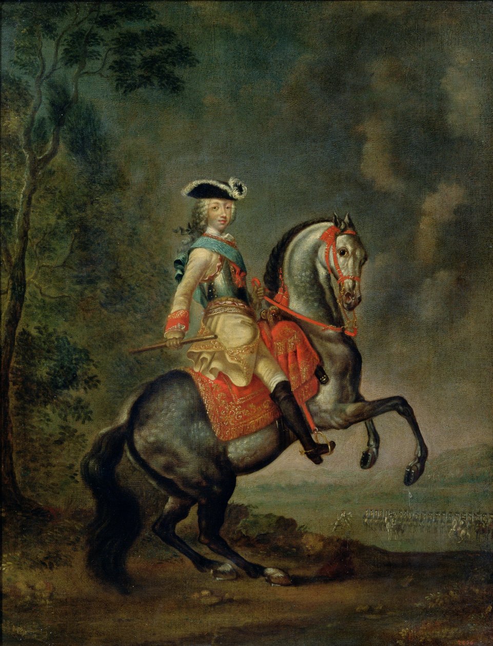 Retrato do Grão-Duque Pedro III (1728-62) de Georg Christoph Grooth