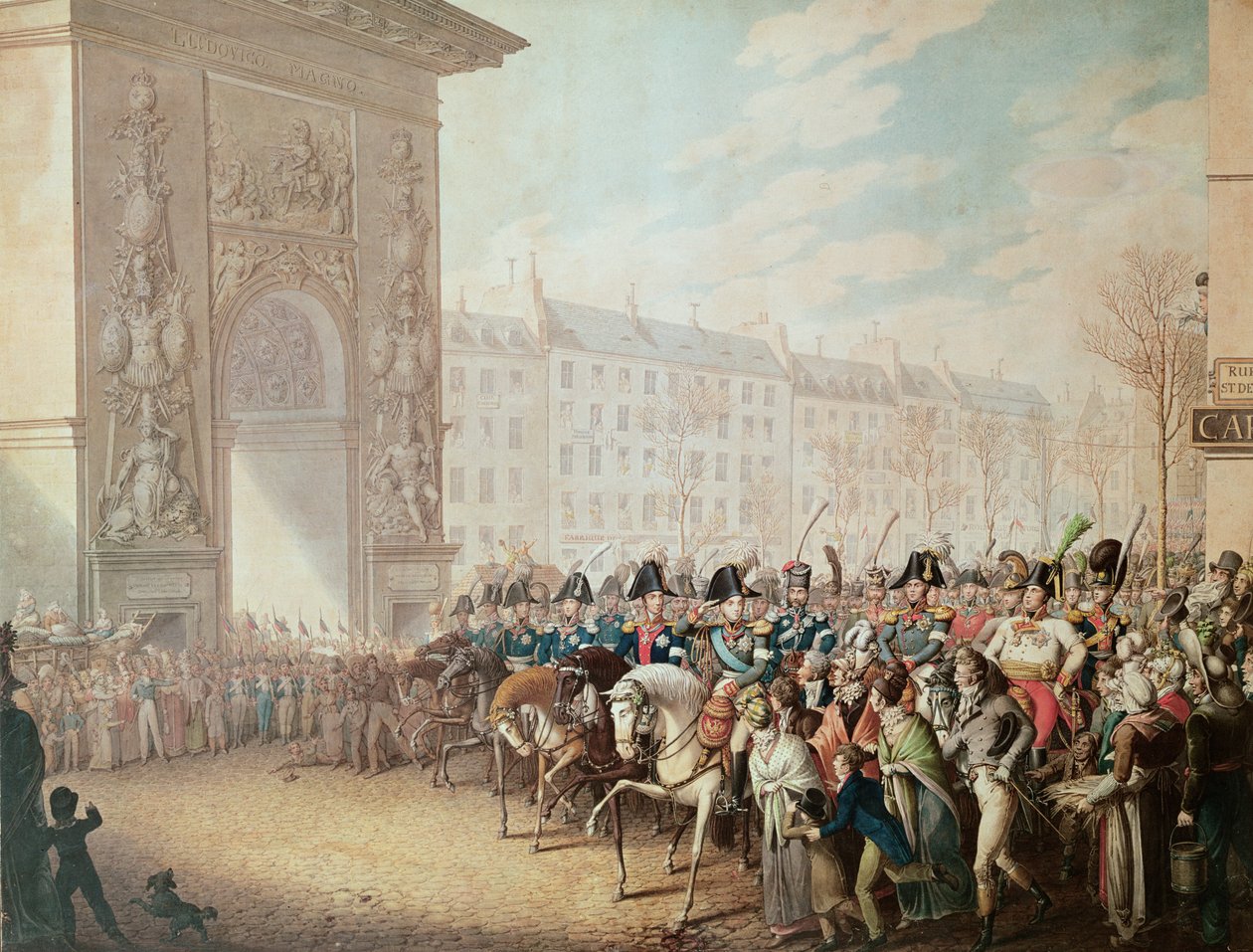 A entrada dos imperadores em Paris de Georg Emanuel Opitz