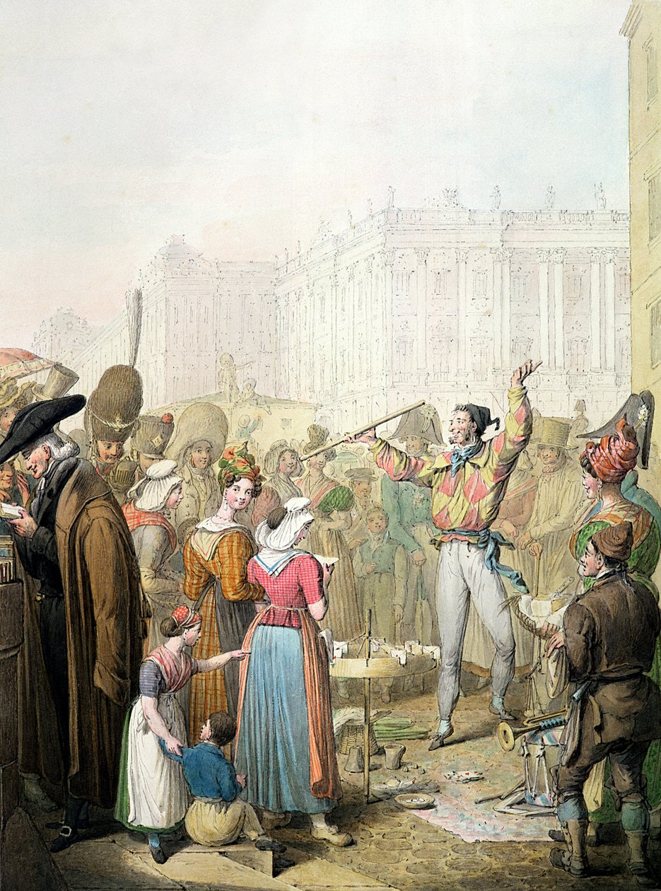 O Quai d&39;Ecole, Paris, 1831 de Georg Emanuel Opitz