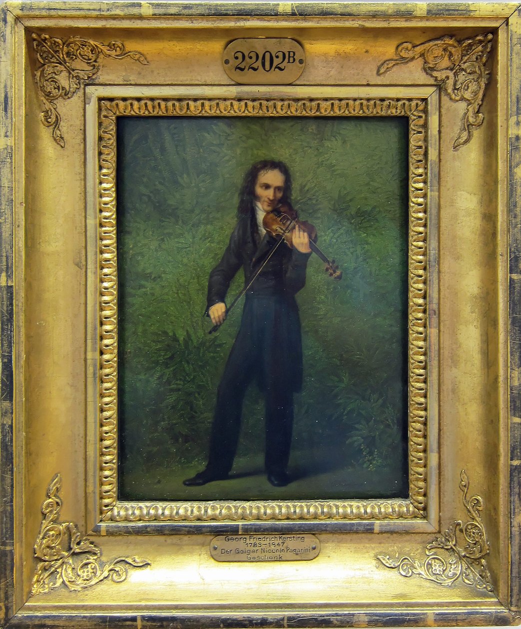 O violinista Nicolo Paganini de Georg Friedrich Kersting