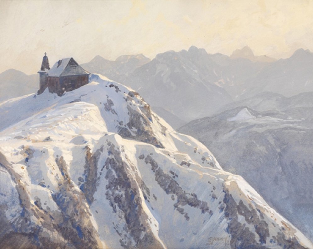 Igreja no Dobratsch de Georg Janny