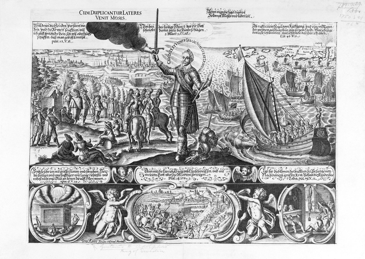 Gustavus Adolphus desembarca em Stralsund em 1630 de Georg Koler