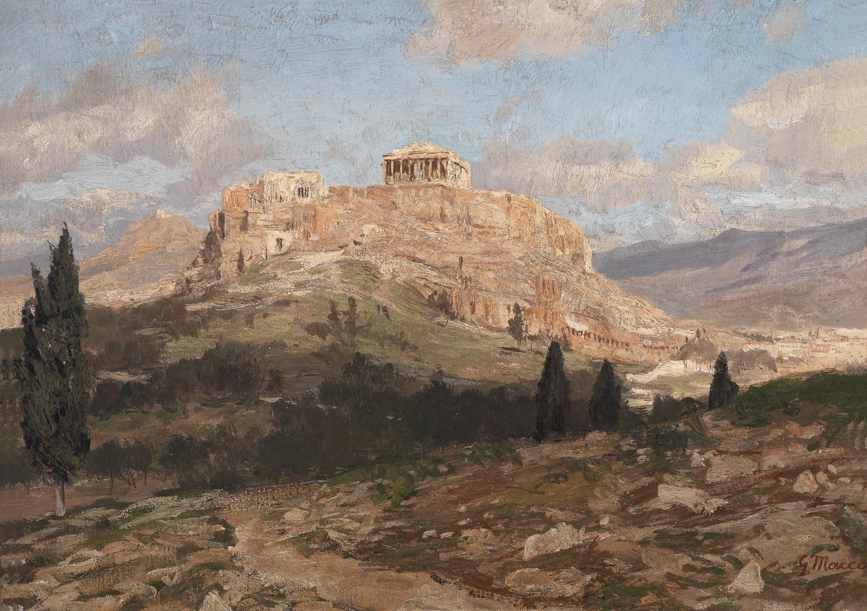 Vista da Acrópole de Georg Macco