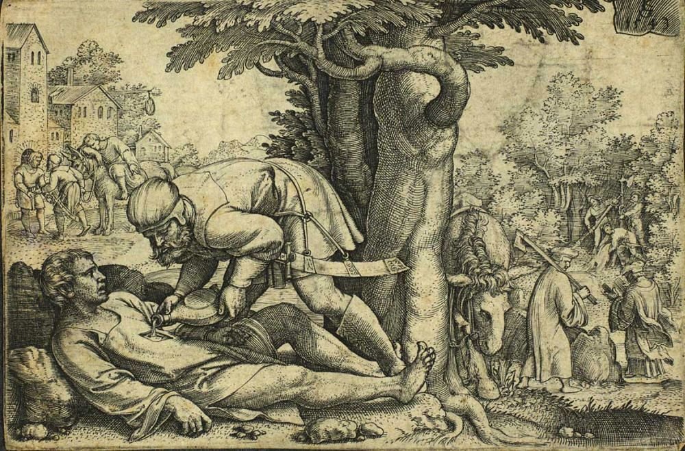 O bom samaritano de Georg Pencz