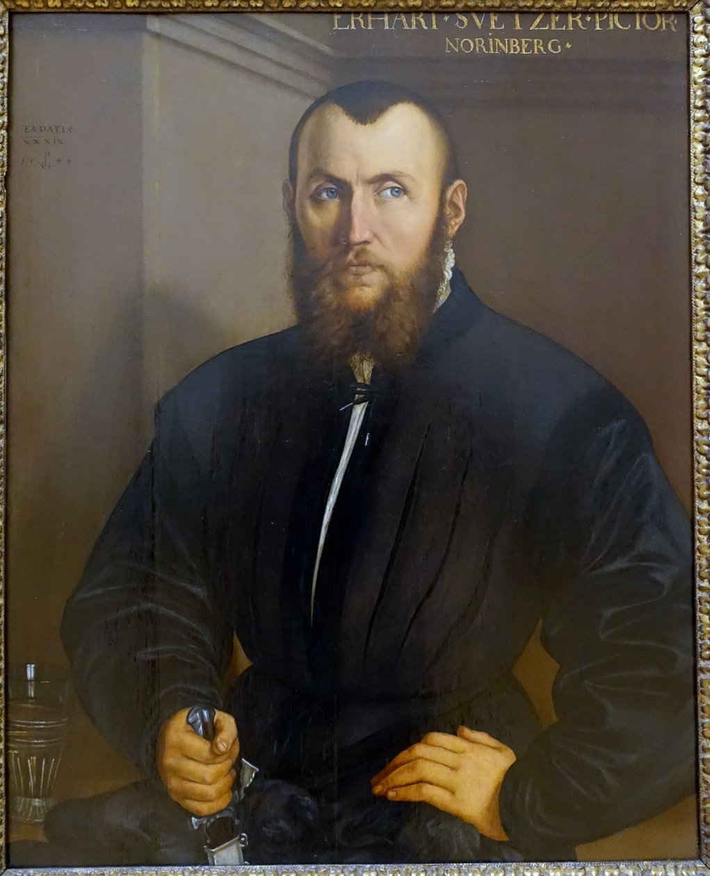 O pintor Erhard Schwetzer de Nuremberg de Georg Pencz