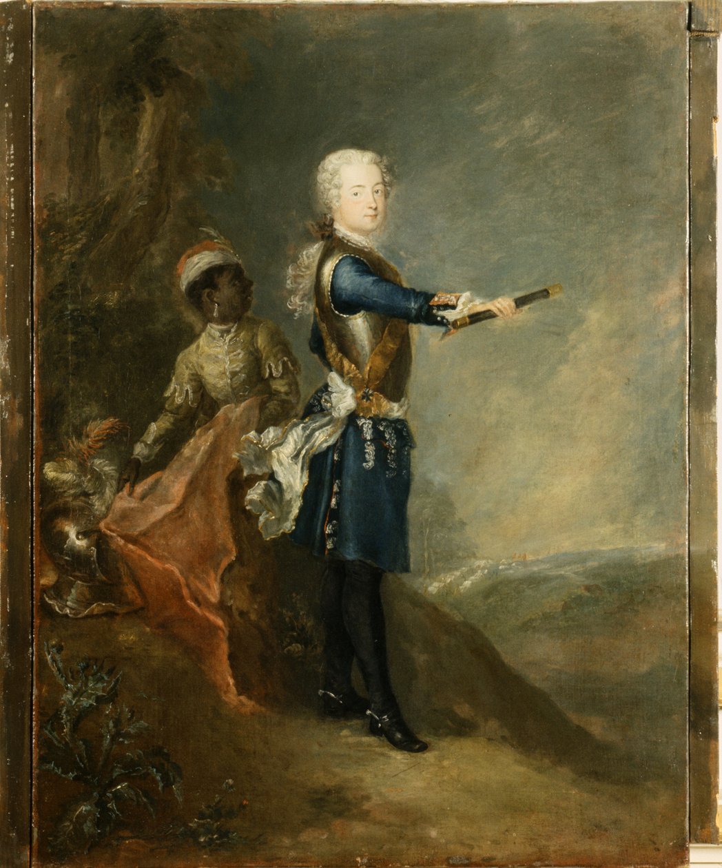 Frederico II como príncipe herdeiro, c.1735 de Georg Wenzeslaus von Knobelsdorff