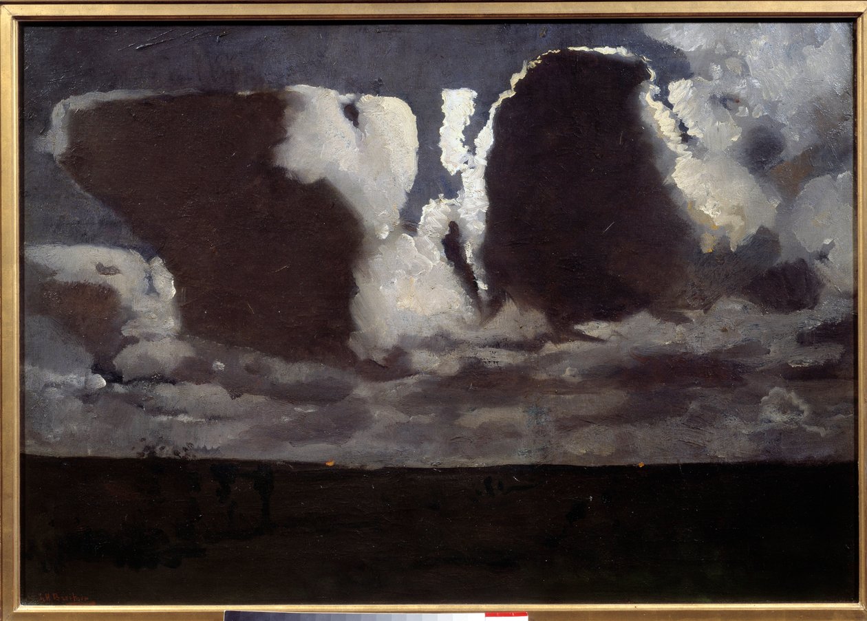Luz da lua. Pintura de George Hendrick (Hendrik) Breitner (1857-1923) ec.hol de Georg Hendrik Breitner