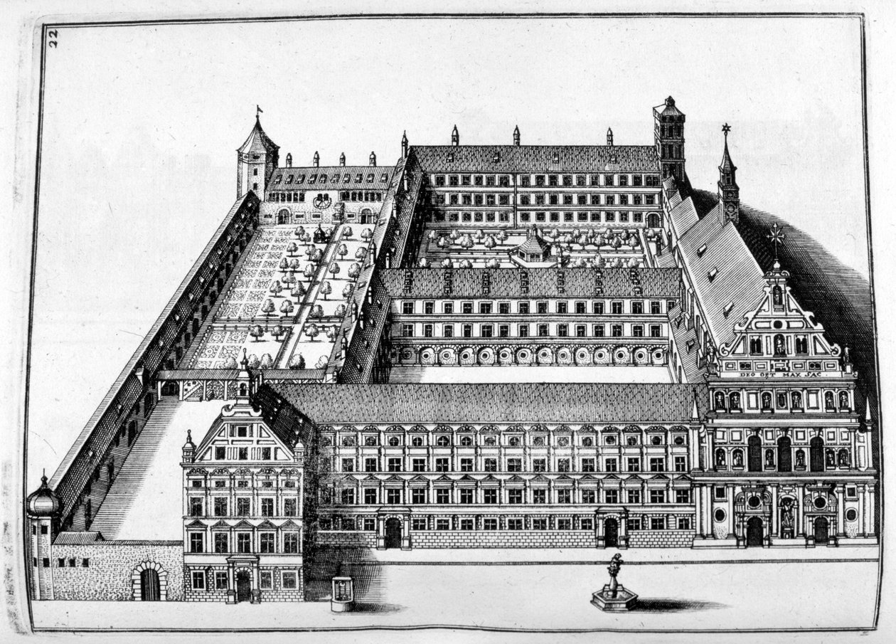 Design do castelo, 1664 de Georg Andreas Bockler