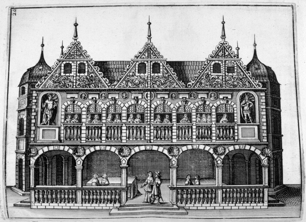 Design do castelo, 1664 de Georg Andreas Bockler
