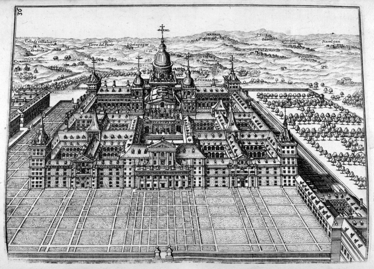Design do castelo, 1664 de Georg Andreas Bockler