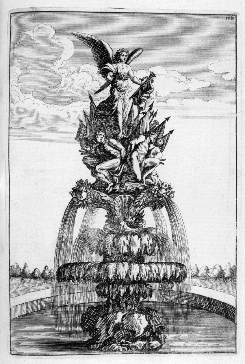 Projeto da fonte, 1664 de Georg Andreas Bockler