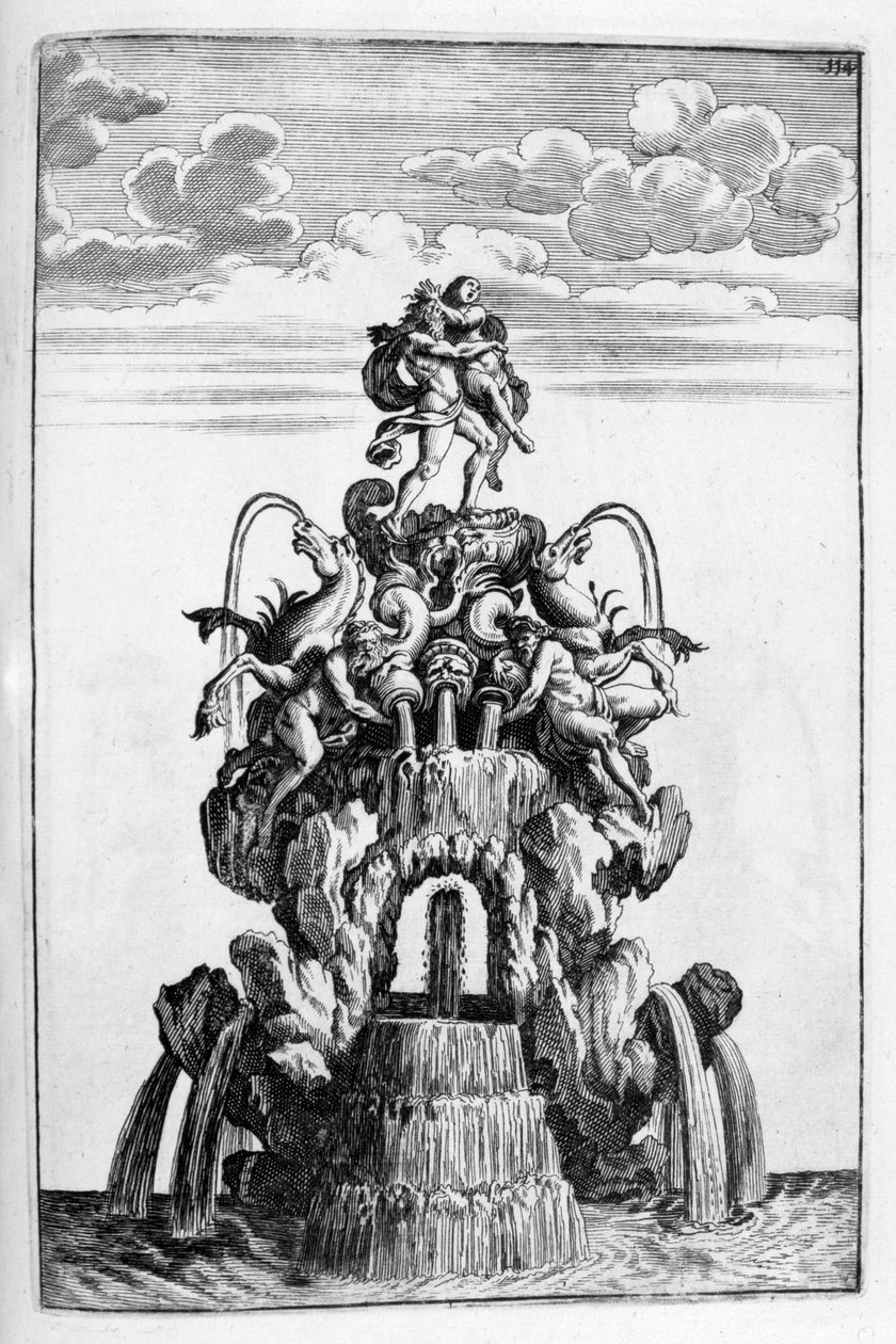Projeto da fonte, 1664 de Georg Andreas Bockler