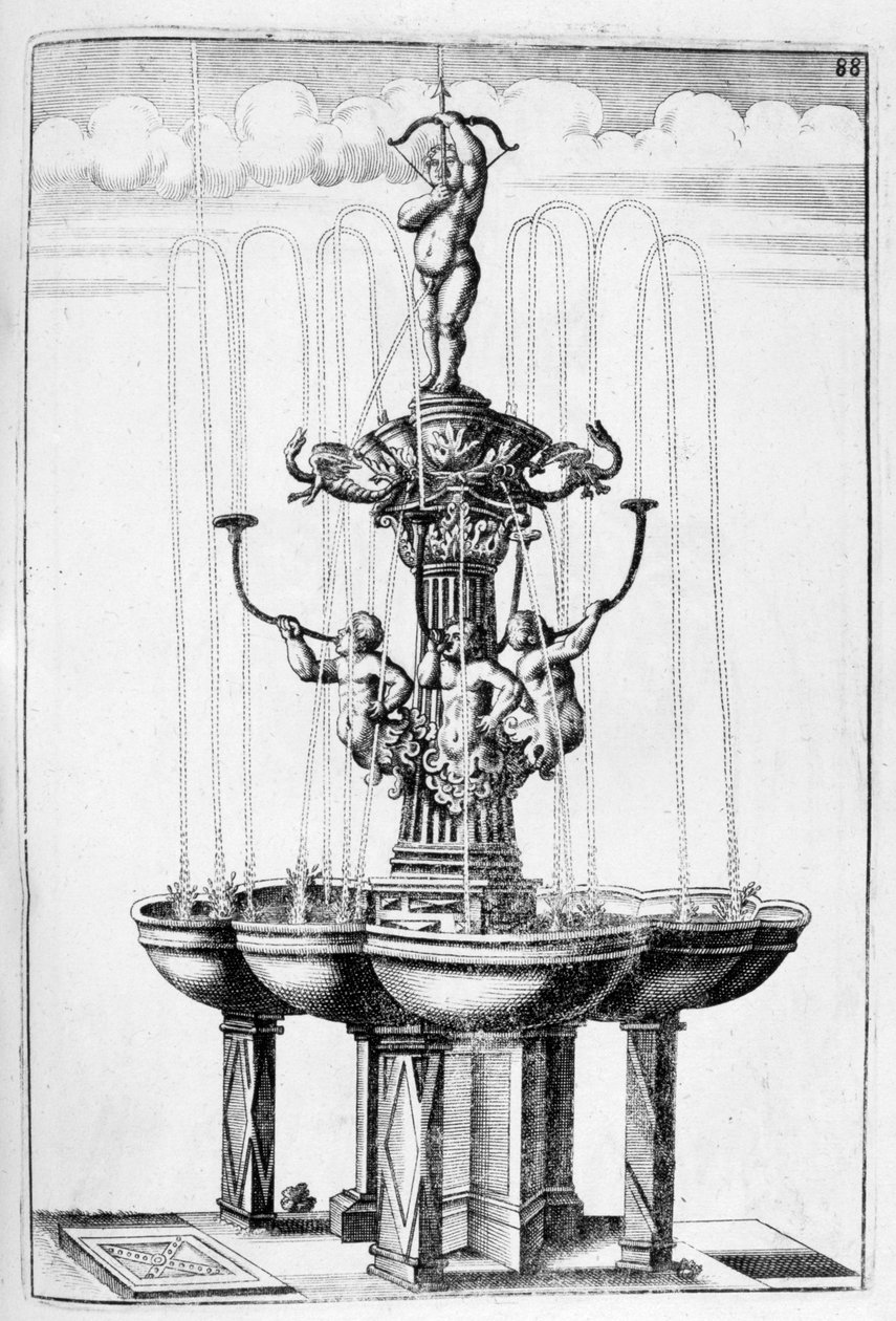 Projeto da fonte, 1664 de Georg Andreas Bockler