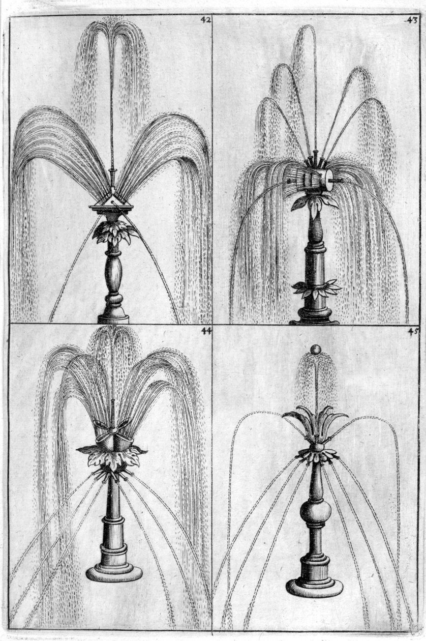 Projeto de fonte ornamental, 1664 de Georg Andreas Bockler