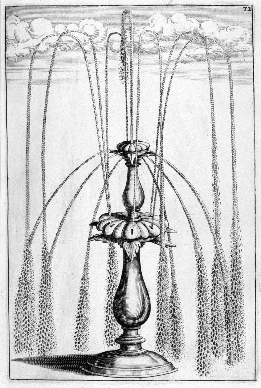 Projeto de fonte ornamental, 1664 de Georg Andreas Bockler