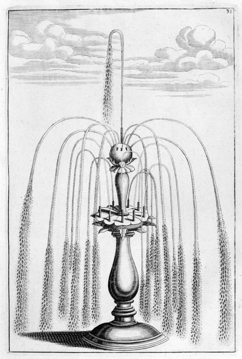 Projeto de fonte ornamental, 1664 de Georg Andreas Bockler