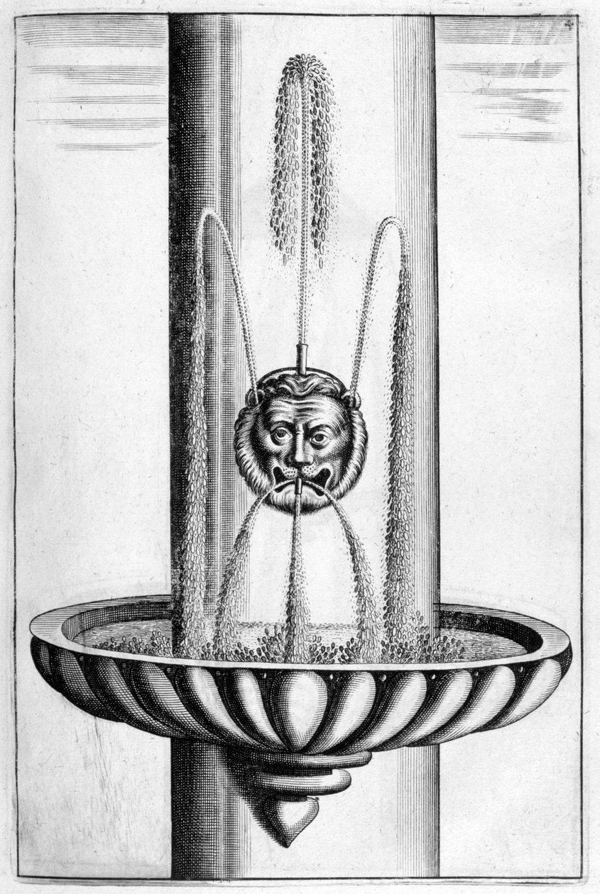 Projeto de fonte ornamental, 1664 de Georg Andreas Bockler