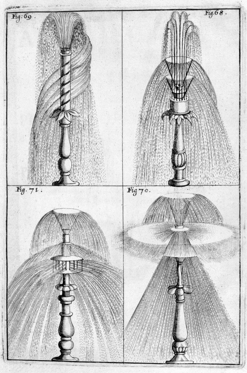 Projeto de fonte ornamental, 1664 de Georg Andreas Bockler