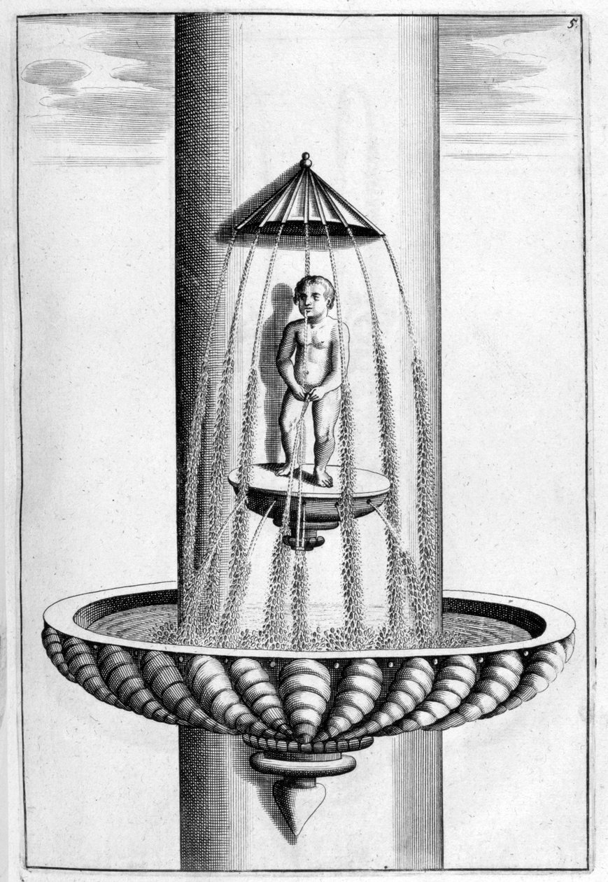 Projeto de fonte ornamental, 1664 de Georg Andreas Bockler