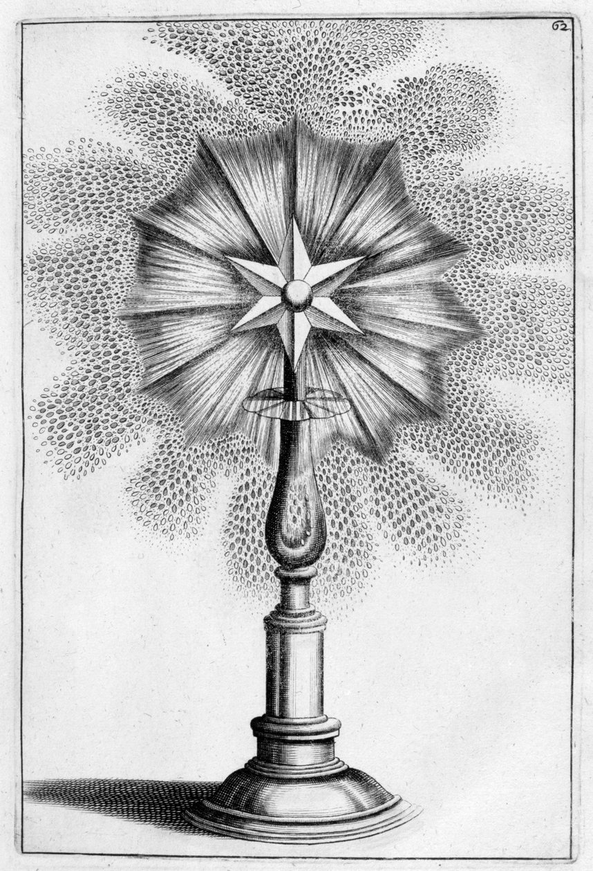 Projeto de fonte ornamental em estrela, 1664 de Georg Andreas Bockler