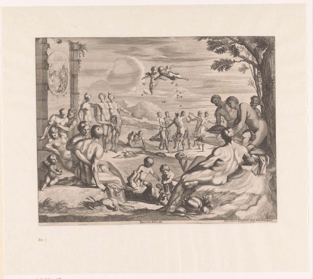 Bacanal Bacchanalia (título no objeto) de Georg Andreas Wolfgang