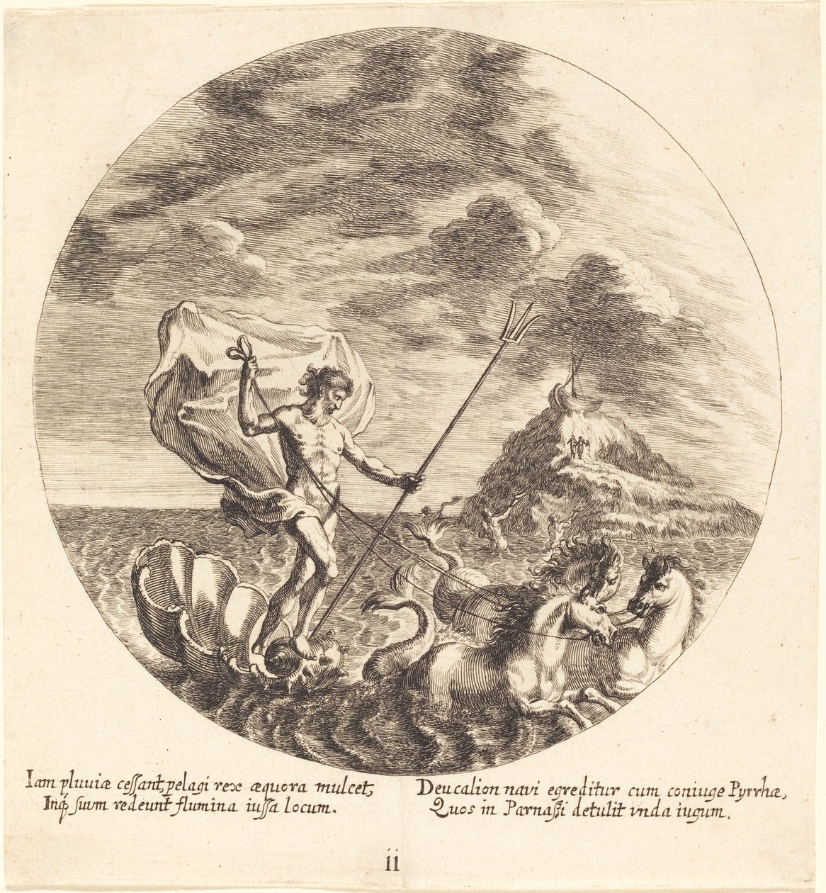 Terra de Deucalião e Pirra no Parnaso de Georg Andreas Wolfgang the Elder