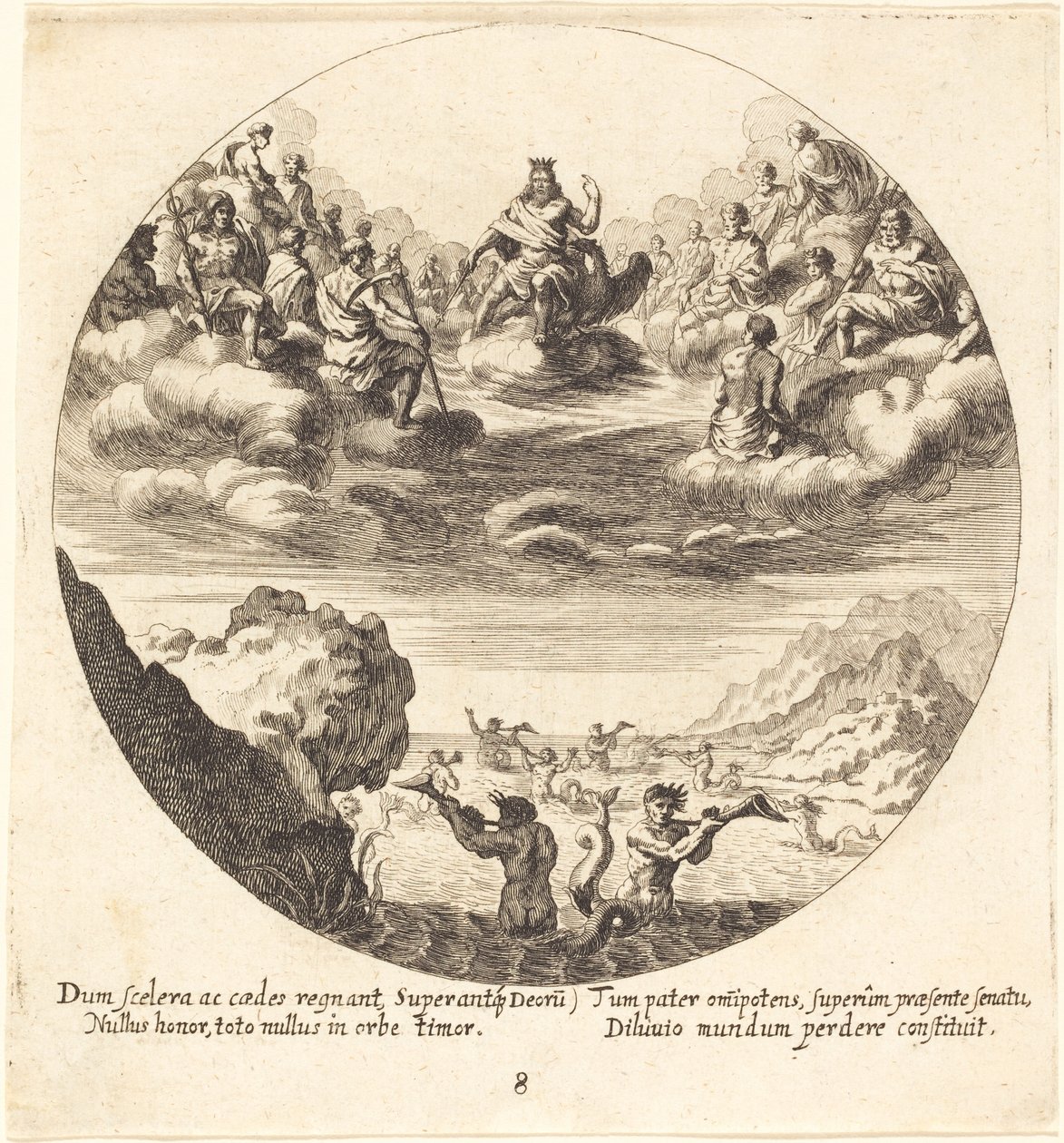 Júpiter e os deuses de Georg Andreas Wolfgang the Elder