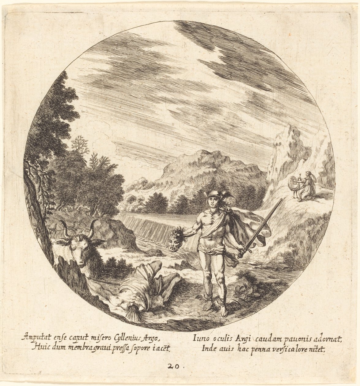 Mercúrio Matando Argus de Georg Andreas Wolfgang the Elder