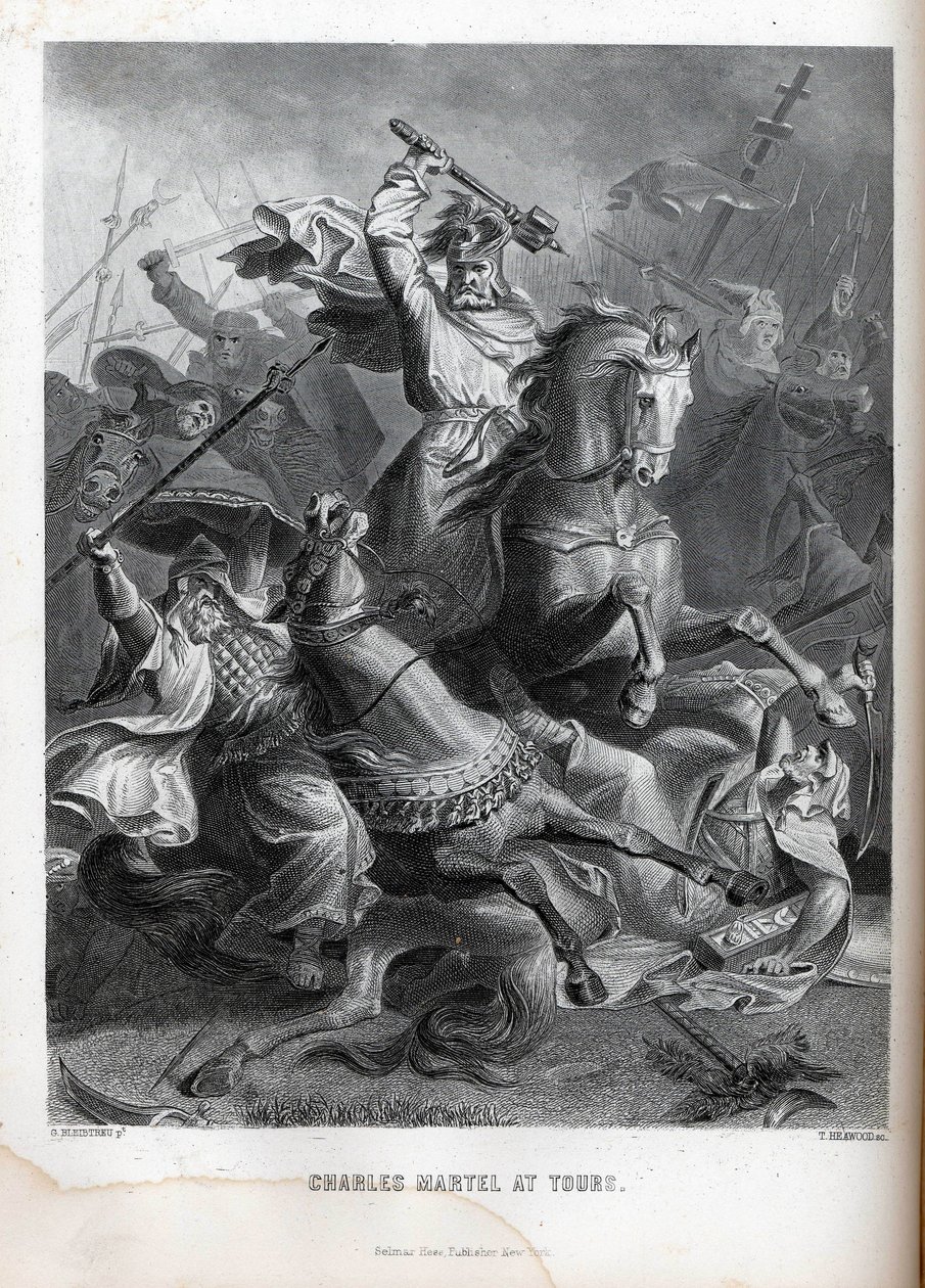 Charles Martel em Tours, 1882 de Georg Bleibtreu