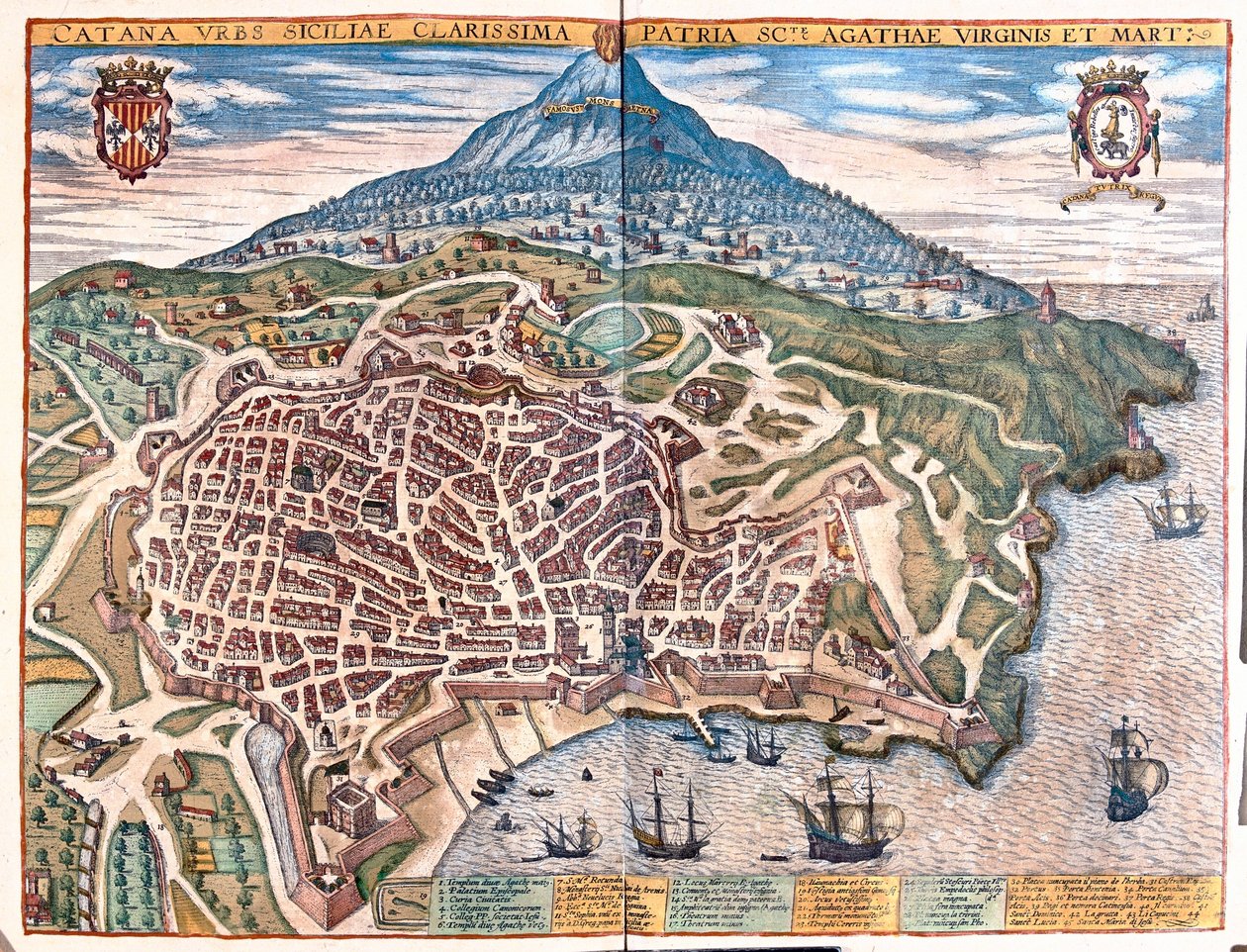 Palmanova, Itália - em "Civitates Orbis Terrarum" de Georg Braun, Colónia 1617 de Georg Braun