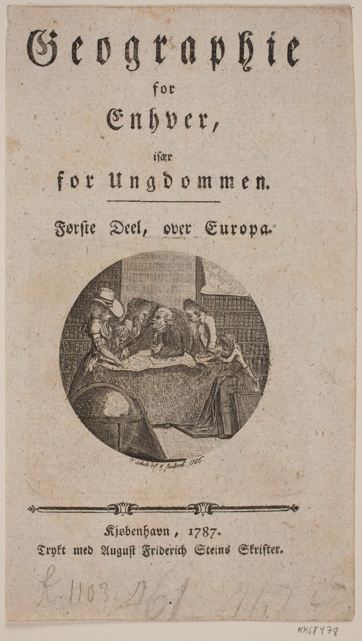 Página de título com vinheta para "Geografia para qualquer um" de Georg Christian Schule