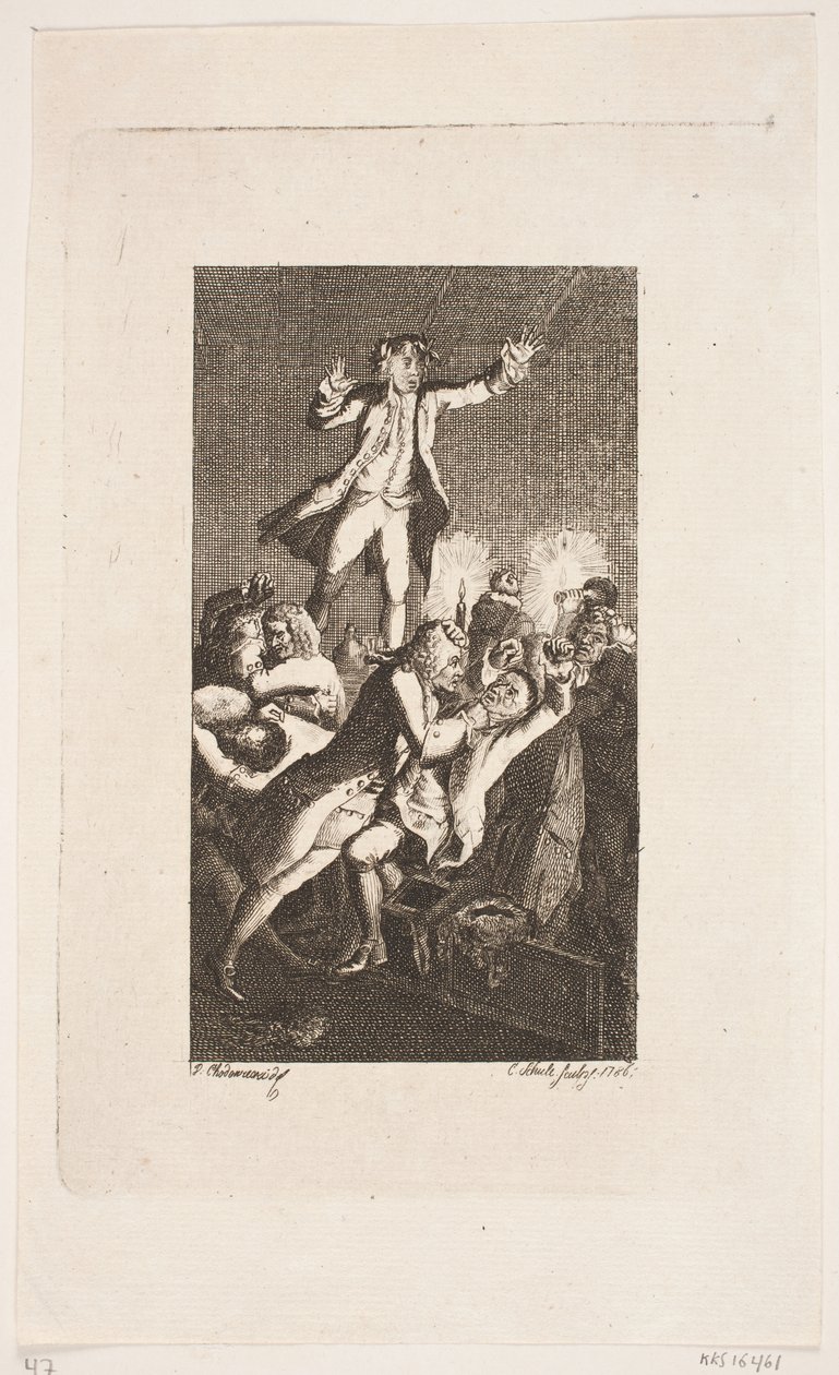 A vinheta do título para "Peregrine Pickles Incidents" de Smollett de Georg Christian Schule