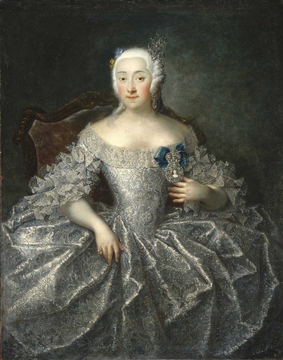 Retrato da condessa Varvara Alexeyevna Sheremetyeva 1711-1767, 1746 de Georg Christoph Grooth