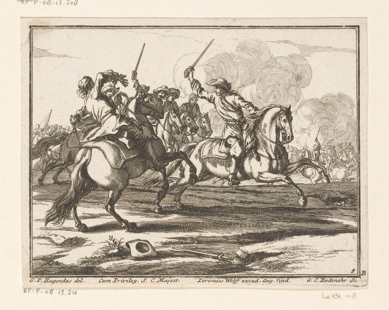 Luta de cavaleiros
Cavaleiros (título da série) de Georg Conrad Bodenehr