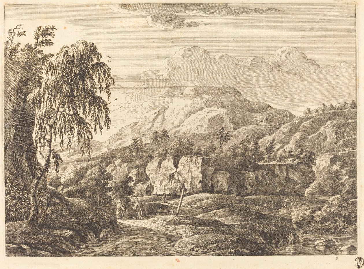 Paisagem com cruz e figuras de Georg Eisenmann