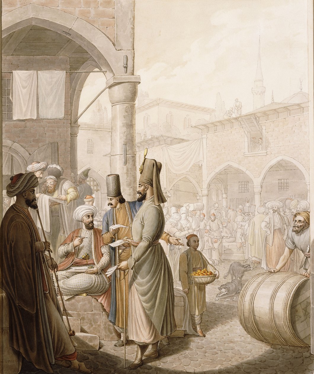 No bazar, de Georg Emanuel Opitz