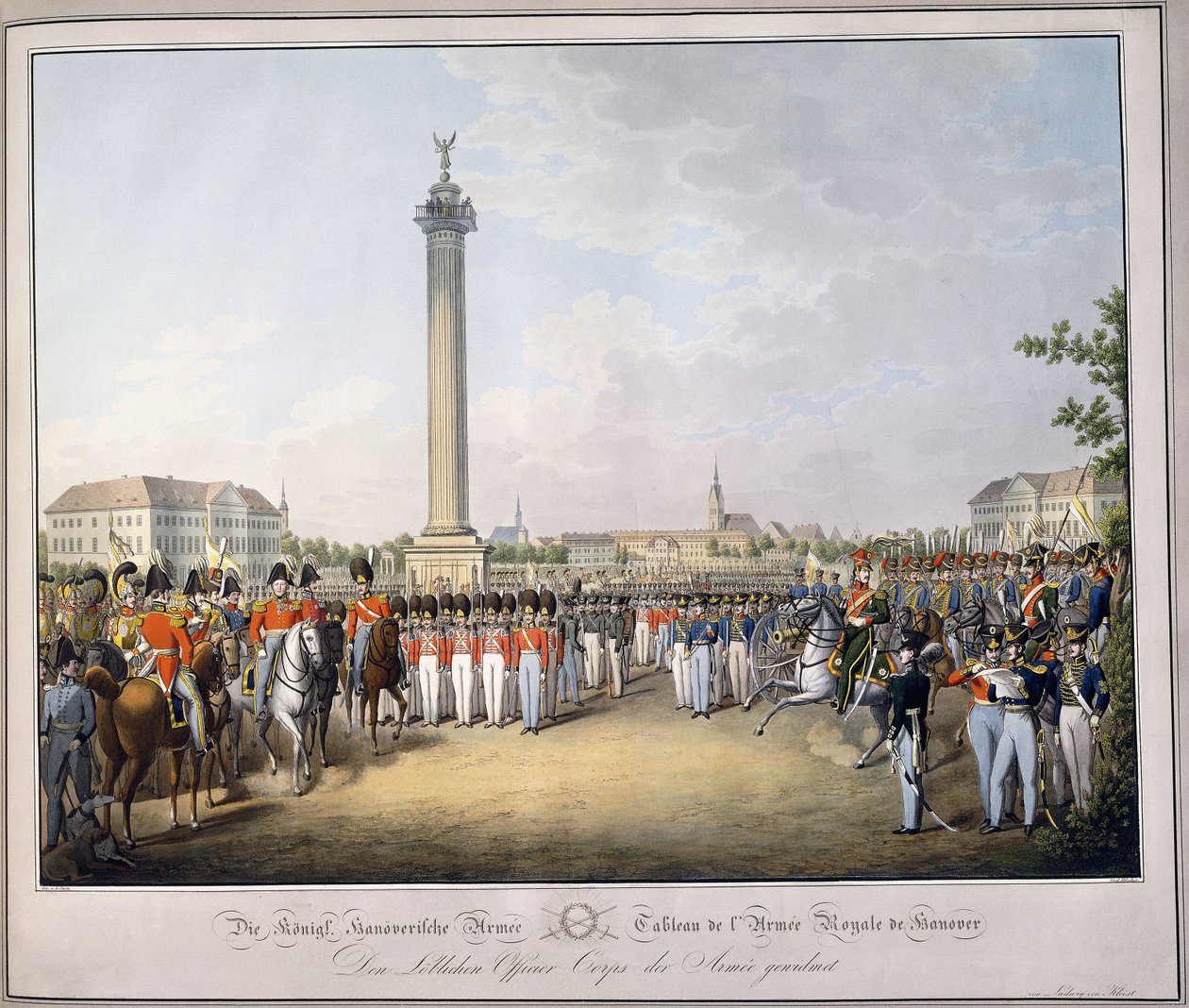 Tableau de l "Armee Royale de Hanover, de" Tableau des Armees de l "Europe", de Luwig Von Kleist, c.1828-1845 de Georg Emanuel Opitz
