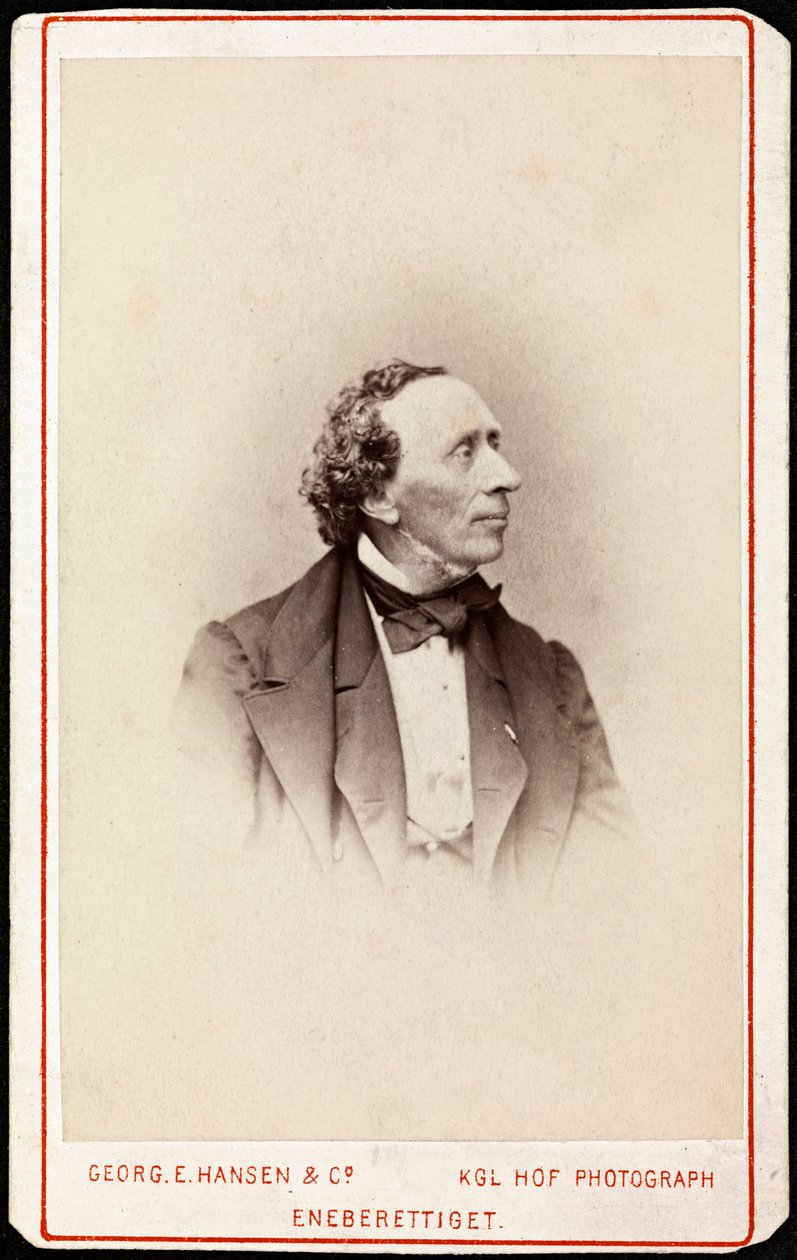 Retrato de Hans Christian Andersen (1805-1875), de Hansen, Georg Emil (1833-1891). Fotografia, c. 1871. Coleção Particular de Georg Emil Hansen