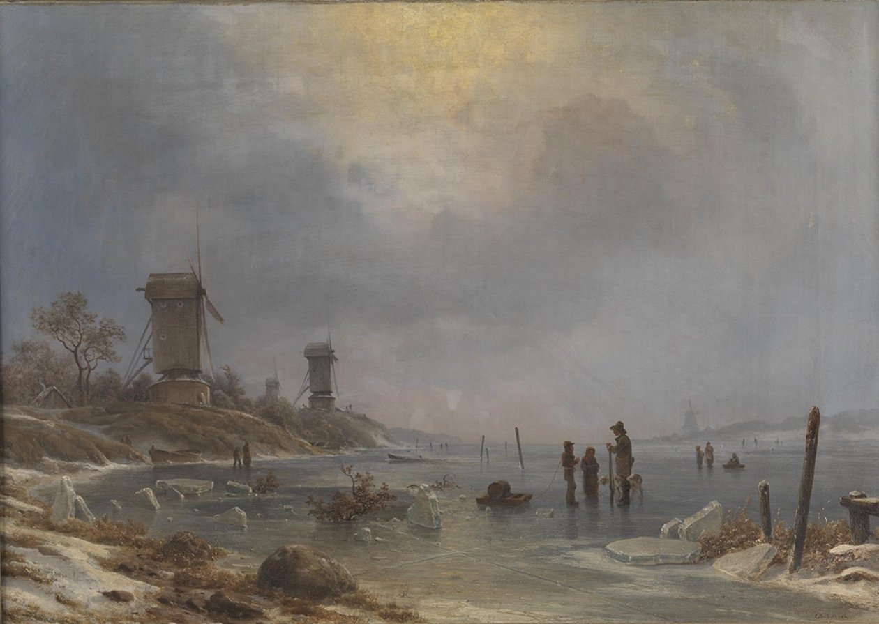 Um dia de inverno pelo Elba de Georg Emil Libert