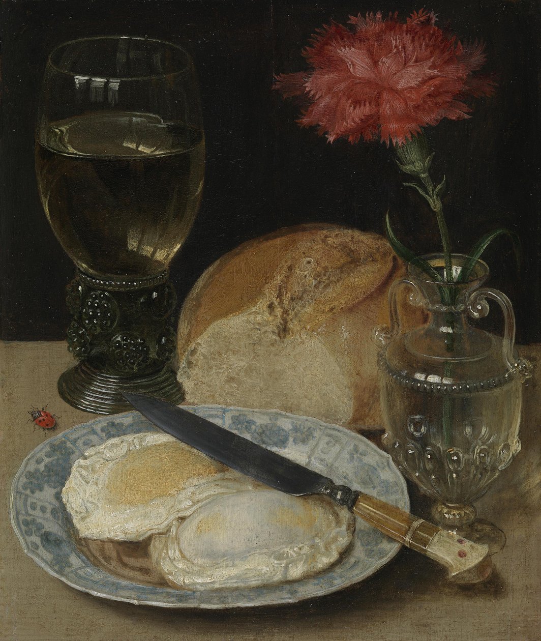 Alemão: Stillleben mit Spiegeleiern Stil-life with fried eggs de Georg Flegel